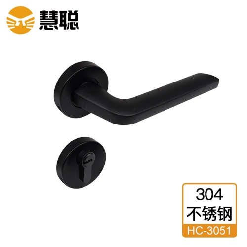 慧聪304不锈钢分体锁3051执手锁室内门办