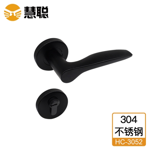 慧聪304不锈钢分体锁3052执手锁室内门办